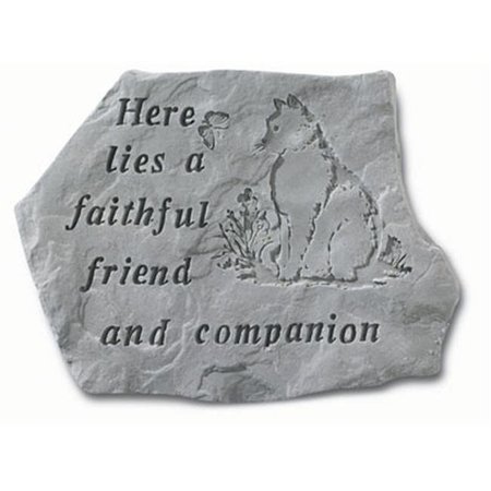 KAY BERRY INC Kay Berry- Inc. 67820 Here Lies A Faithful Friend And Companion - Cat Memorial - 15.5 Inches x 11.5 Inches 67820